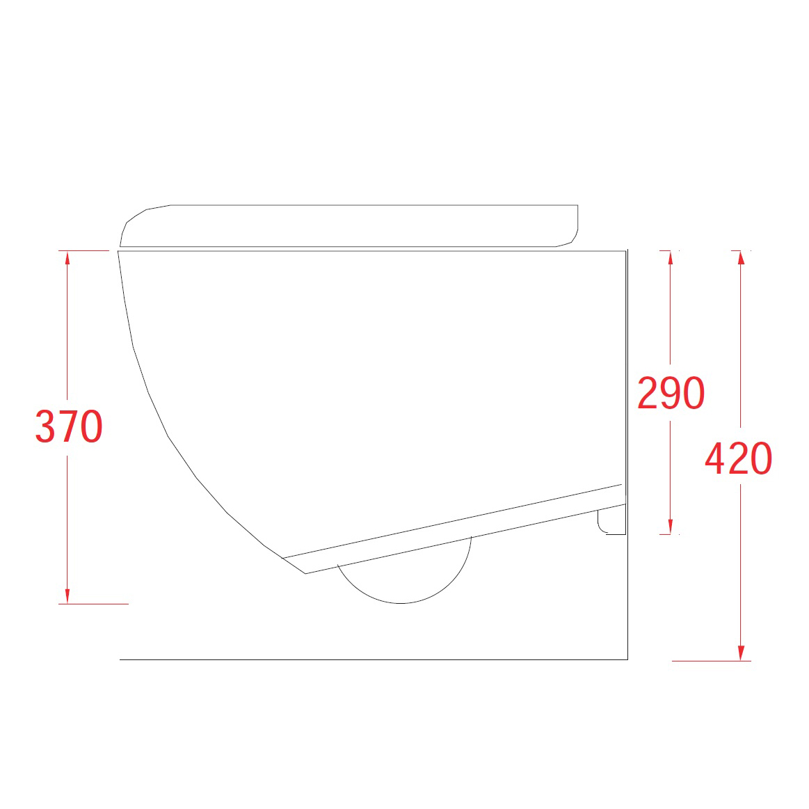 Vägghängd Toalettstol Lavabo File 2.0 Rimless