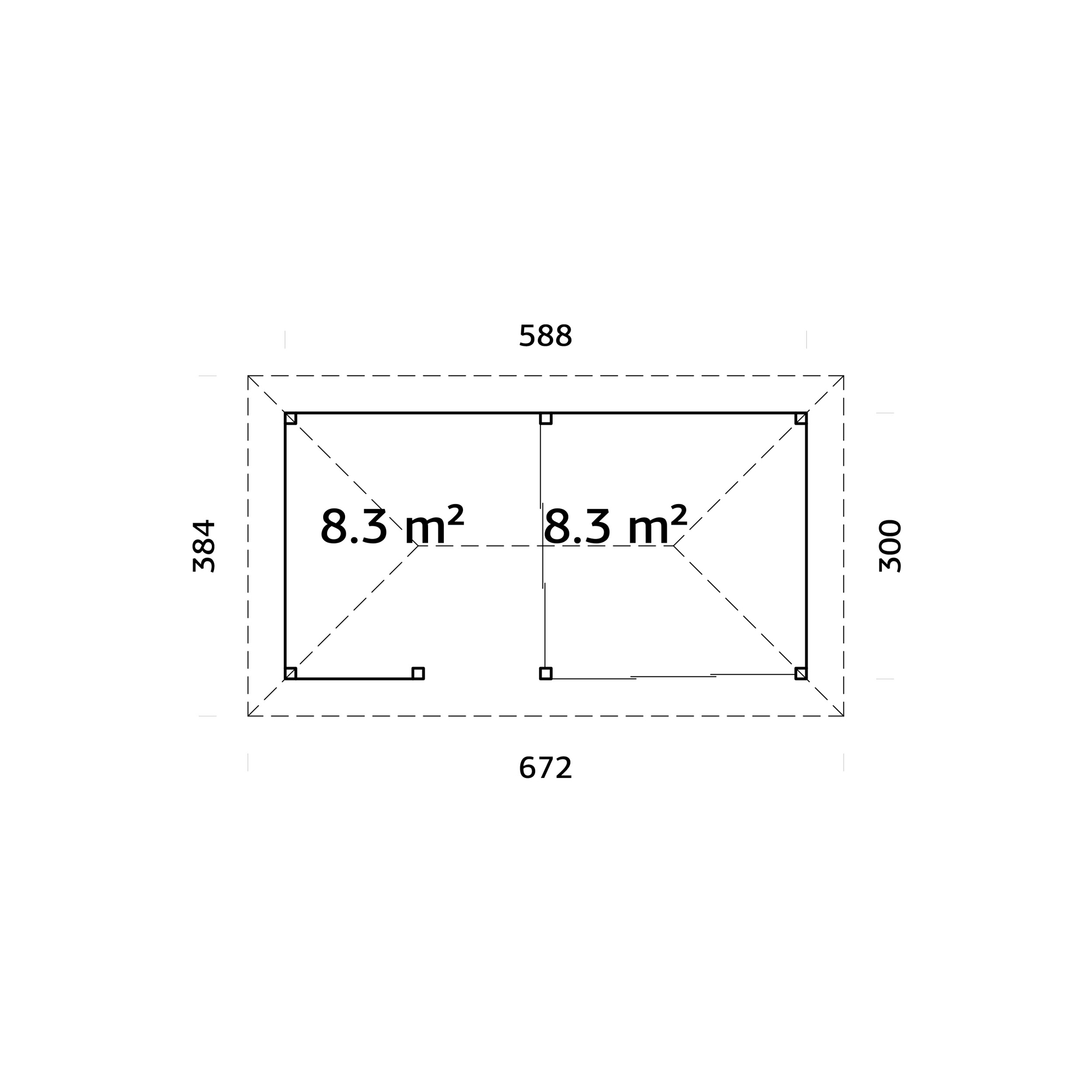 Uterum Palmako Bianca 16,6 m2 Set 207 Slide