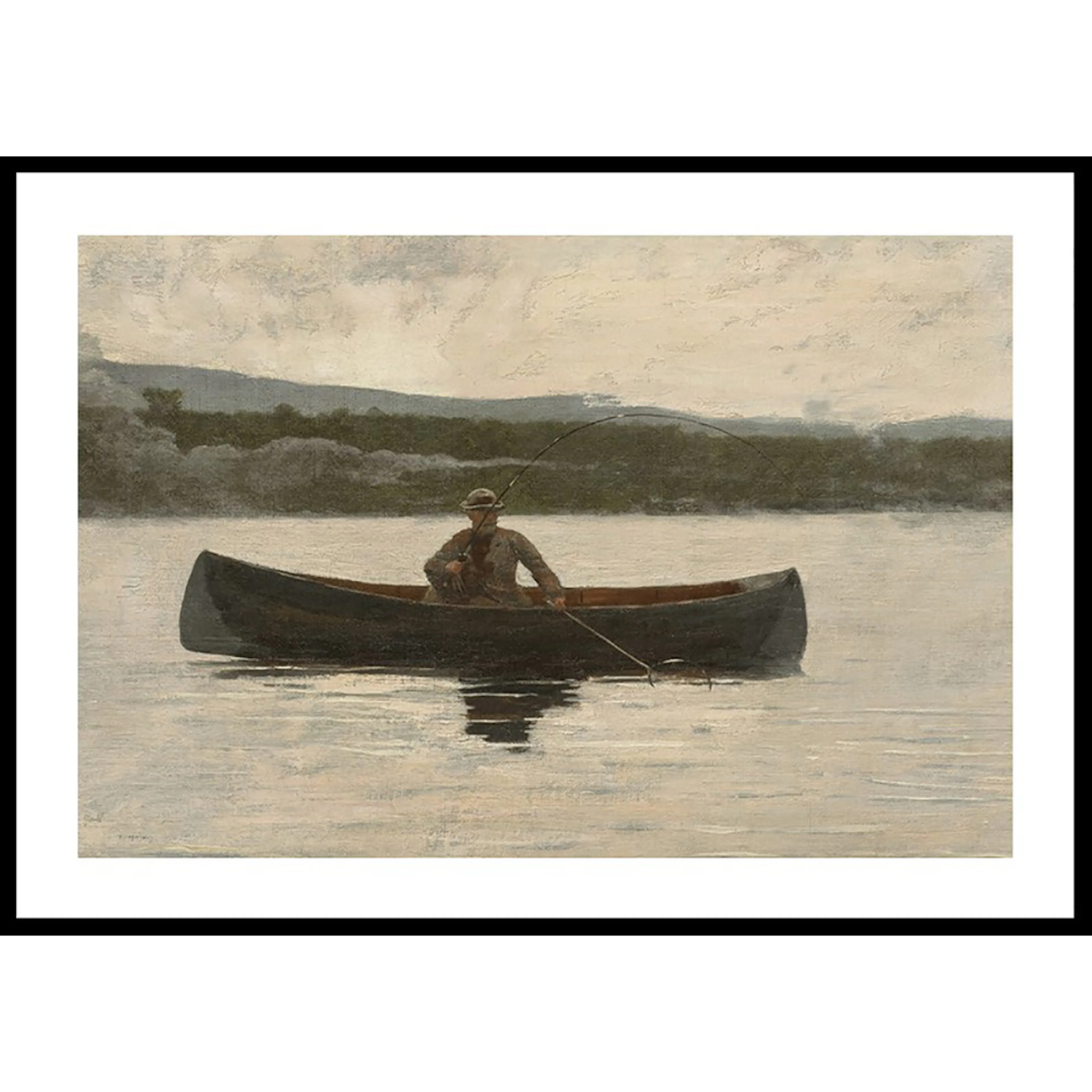 Poster Gallerix Playing A Fish By Winslow Homer