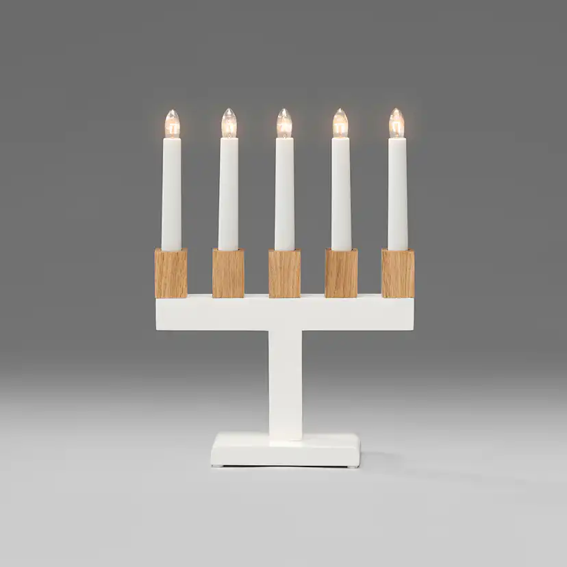 Adventsljusstake Gnosjö Konstsmide 5L Trä
