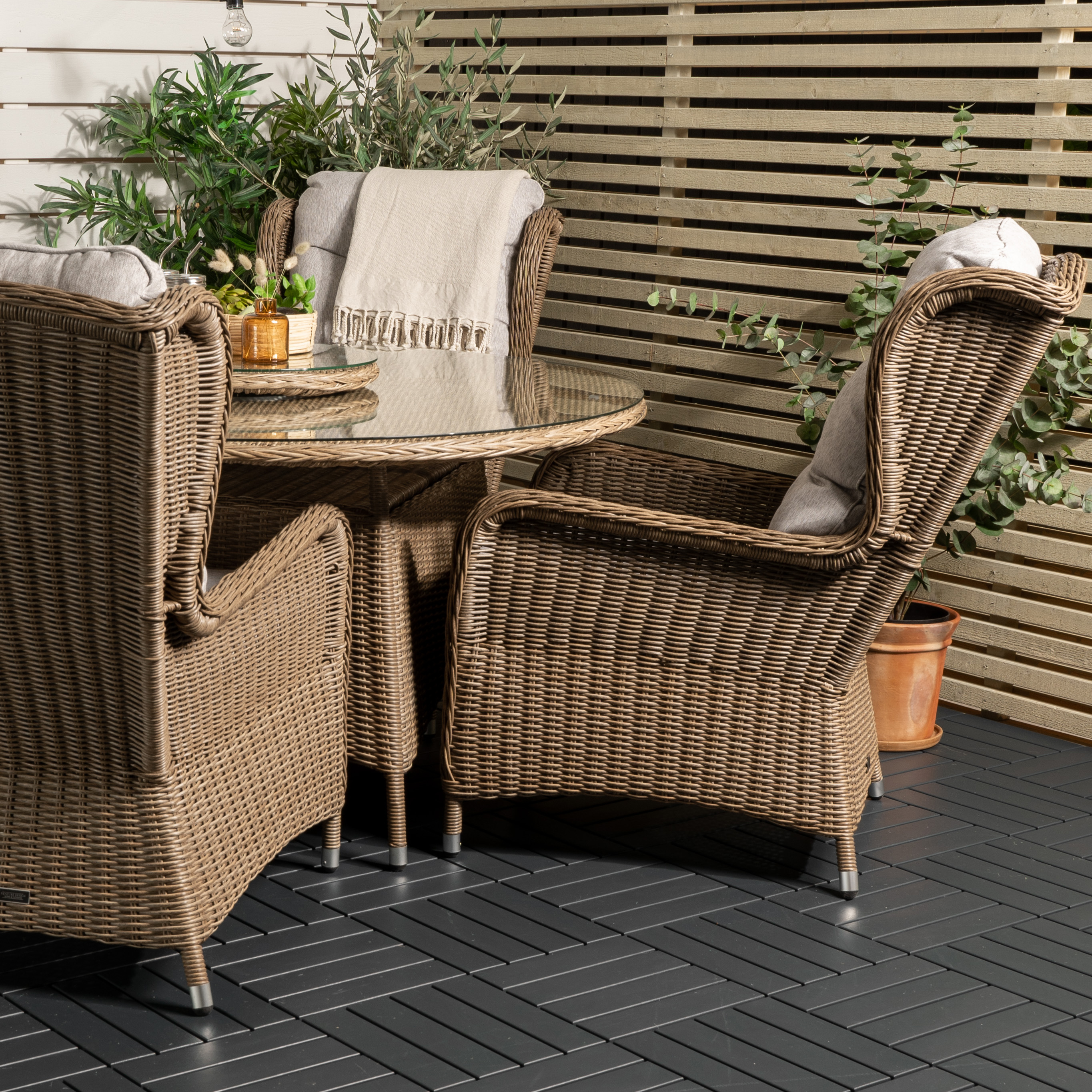 Washington bord Lazy suzan140-Nature+Washington stol-Nature4 Natur