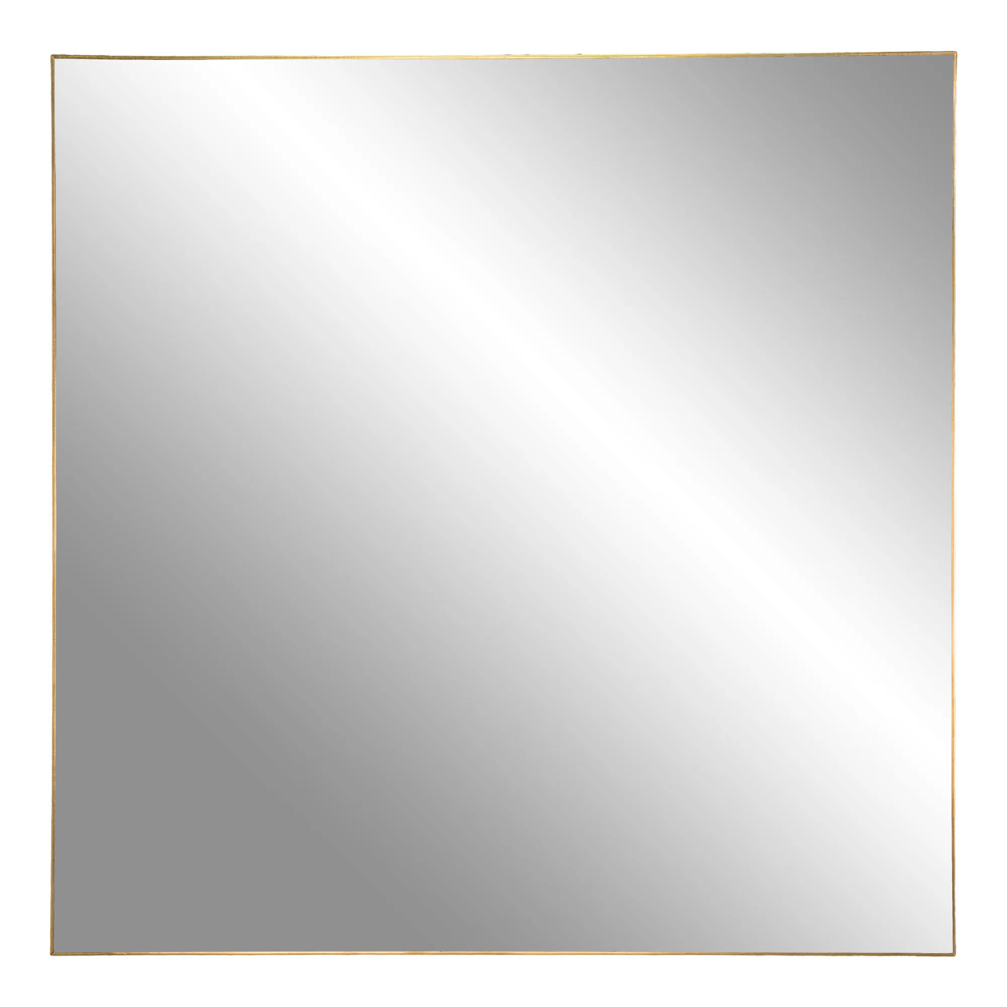 Jersey Mirror Mässing, 60x60 cm