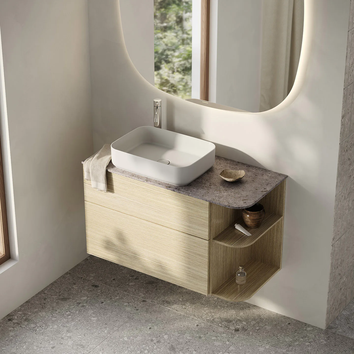 Bänkskiva Svedbergs Poem Soft Kalk