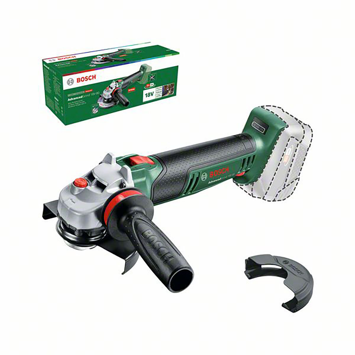 Vinkelslip Bosch Power Tools 18V-80