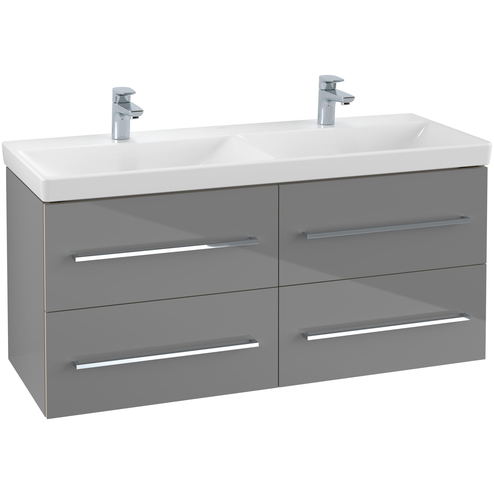 Tvättställsskåp Villeroy & Boch Avento 118 cm med 4 lådor för Dubbla Tvättställ