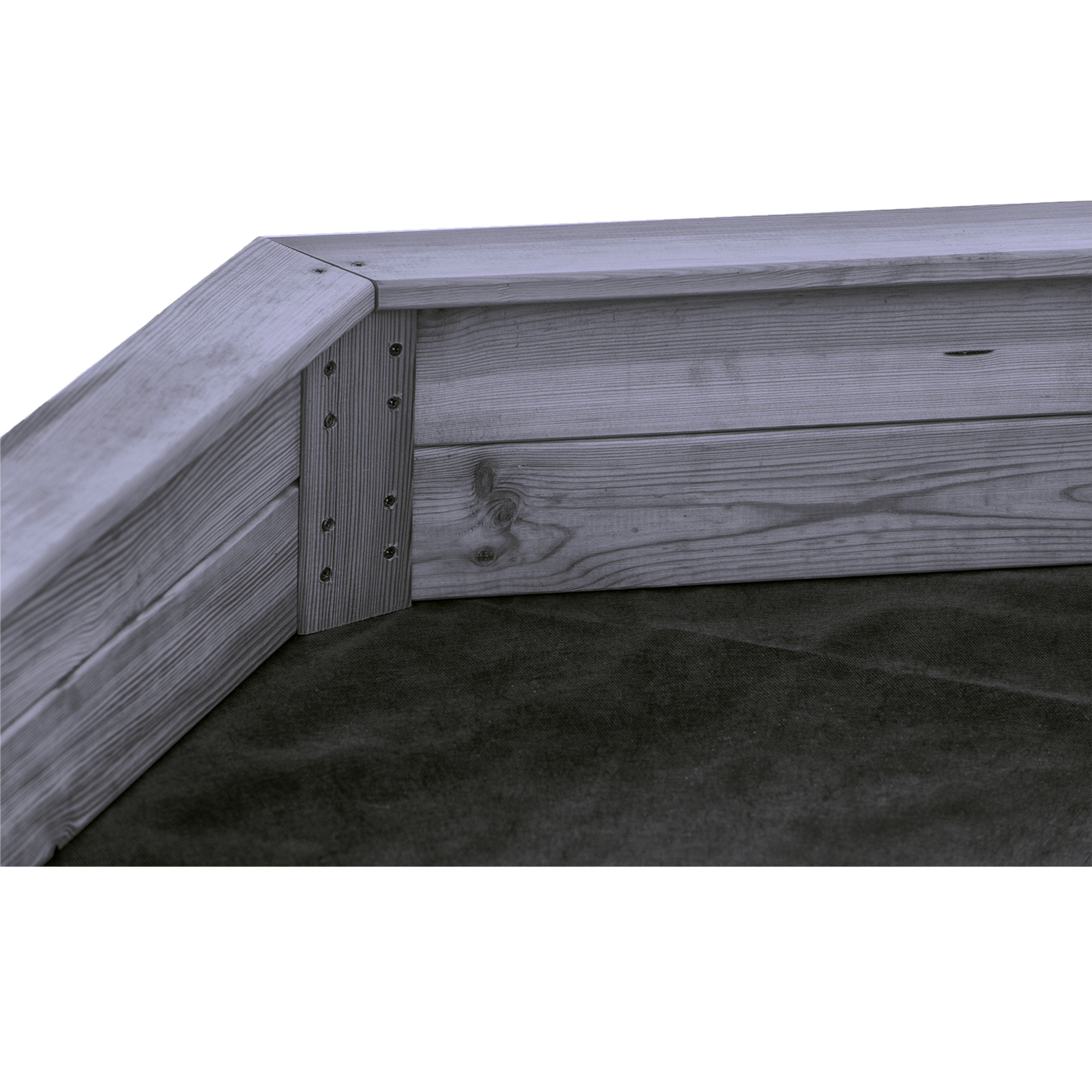 Sandlåda Nordic Play Grå Grundmålad