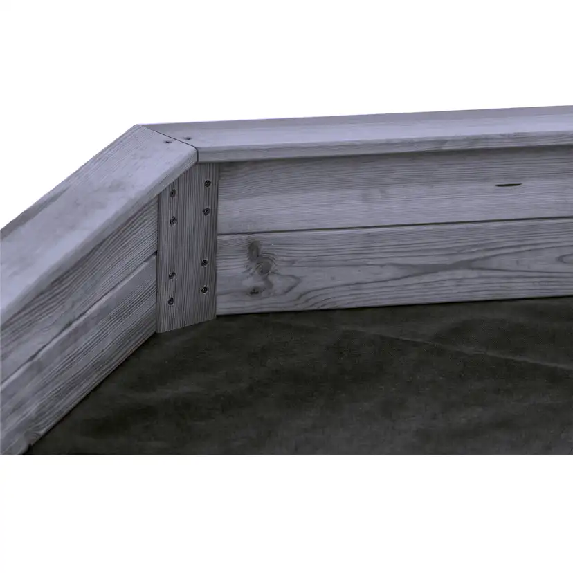 Sandlåda Nordic Play Grå Grundmålad