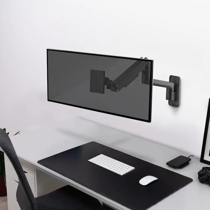 Monitorarm LogiLink Väggfäste 17-49 tum Gasfjäder 424mm Max 20kg