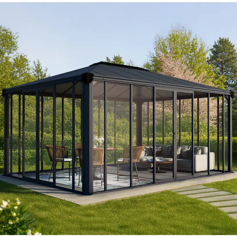 Växthus Canopia by Palram Ledro Aluminium Orangeri 18 m²
