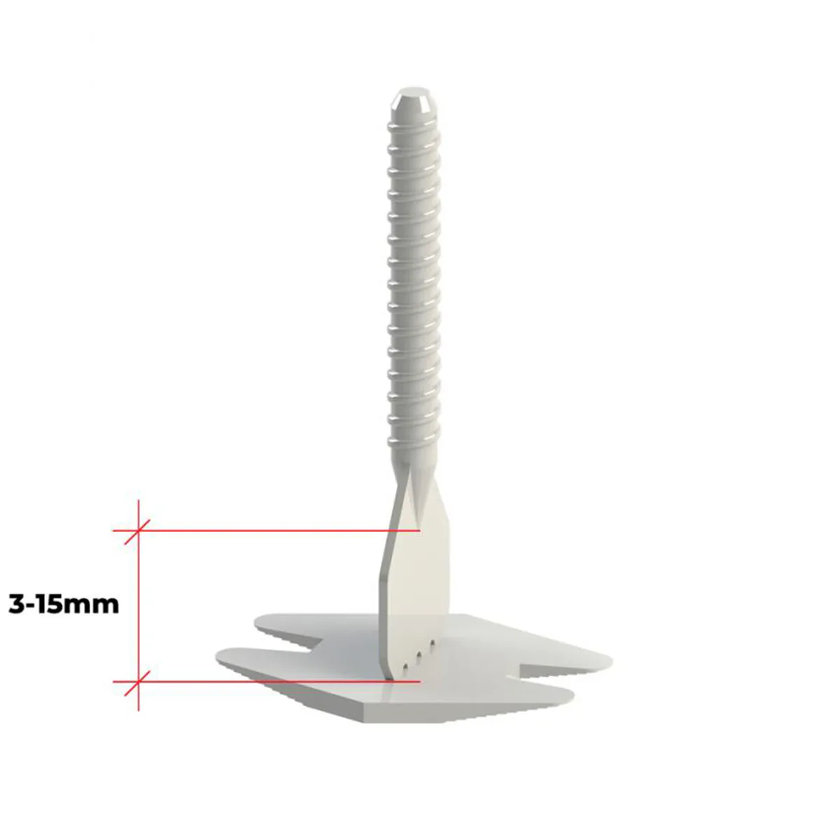 Hurricane Nivåhatt 100 st med 250 st Nivåskruvar