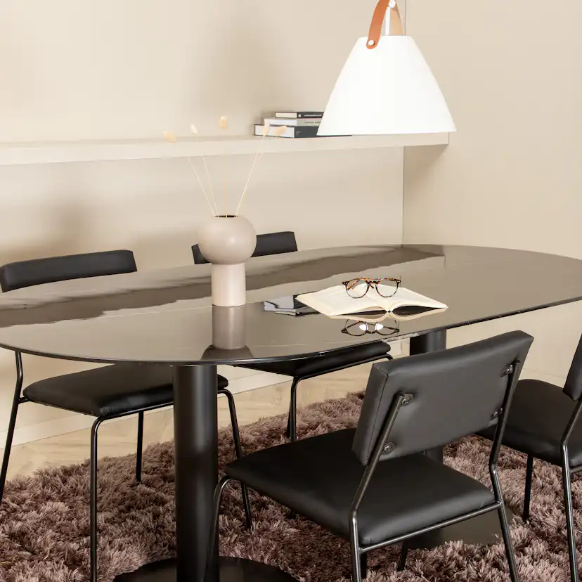 Matgrupp Venture Home Oslo med 4 Kungshamn Stolar Konstläder