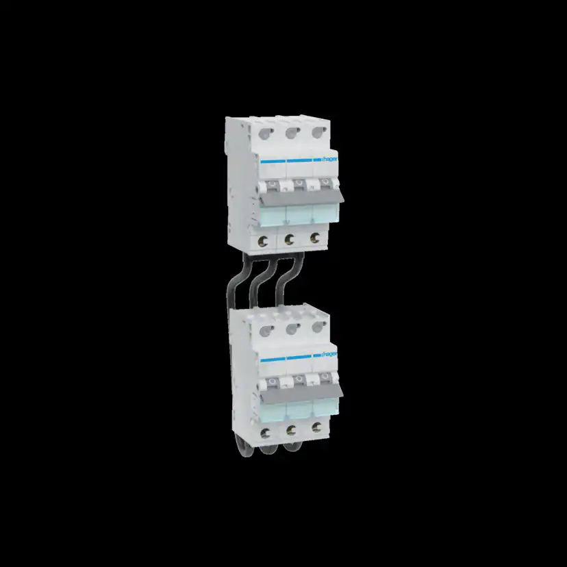 Överkopplingsbygel Hager med Radavstånd 125 mm för Gamma/Vector/Golf/Volta/FW-kapslingar