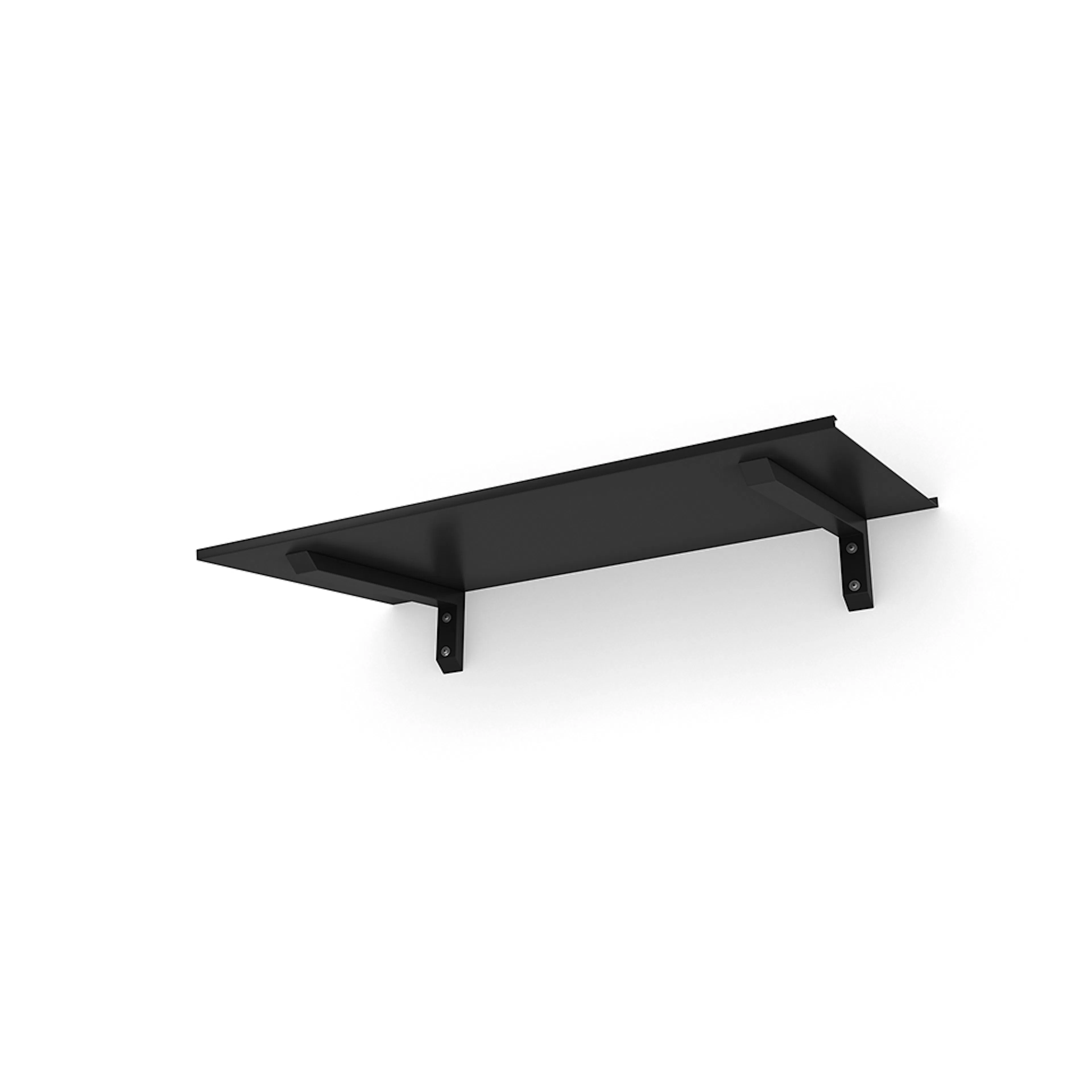 Console Bold Black Small - Aluminium Black Bold Svart Small, Svart Aluminium, BxH: 1500x250 mm