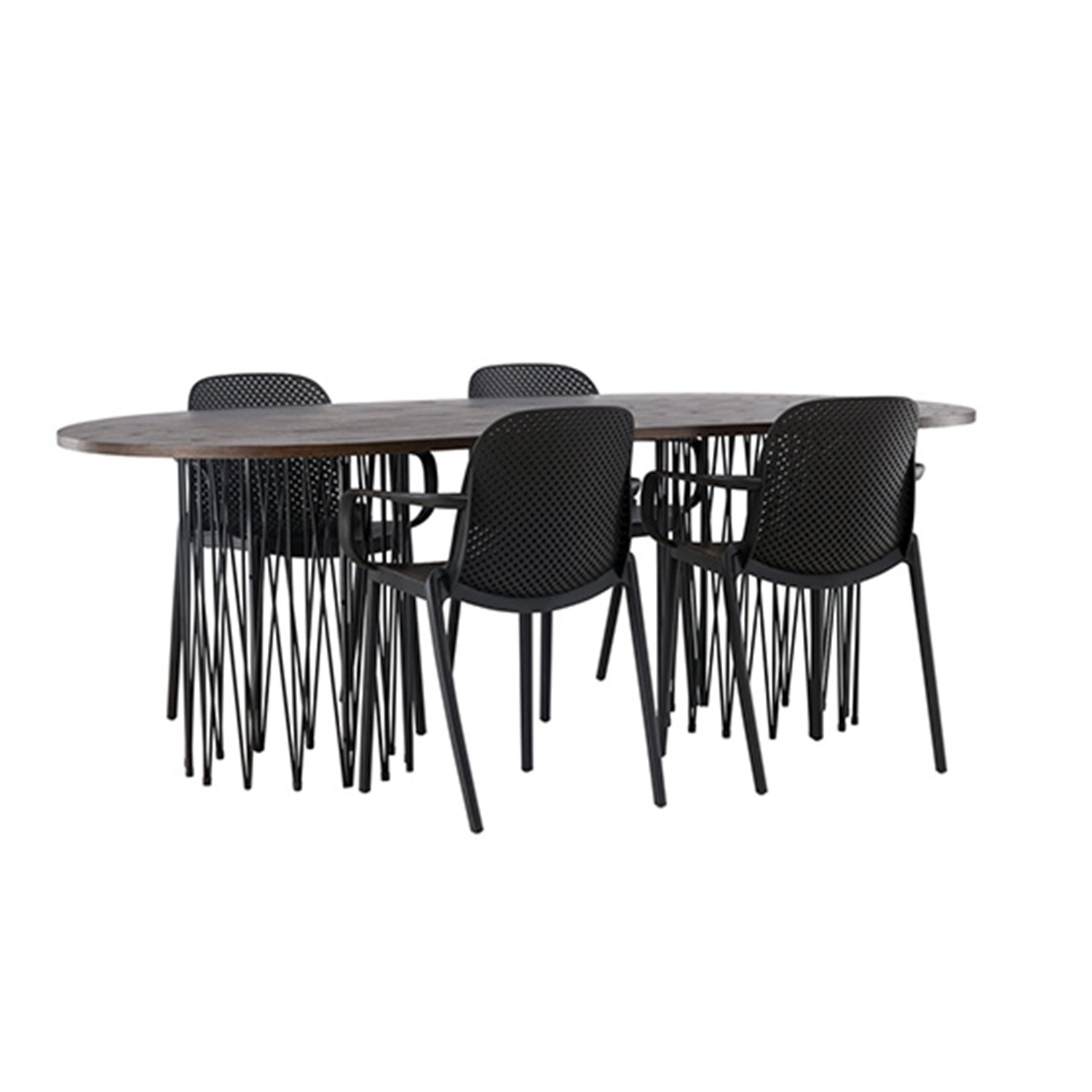 Matgrupp furniture/fashion Stone med 4 Baltimore Stolar