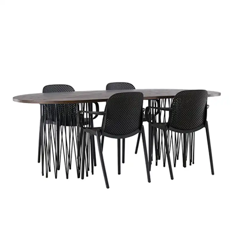 Matgrupp furniture/fashion Stone med 4 Baltimore Stolar