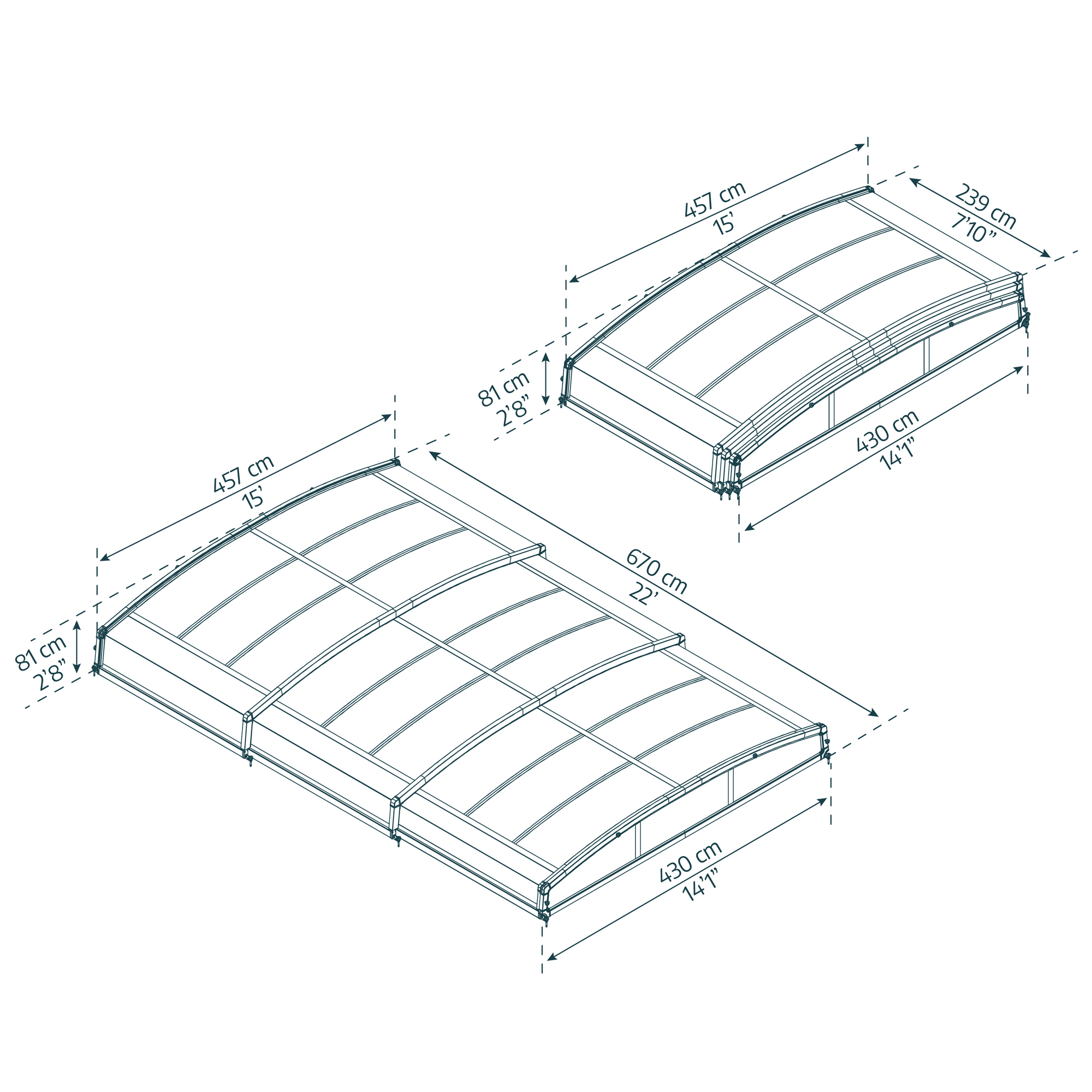 Pooltak Canopia by Palram Stockholm 4x6 m