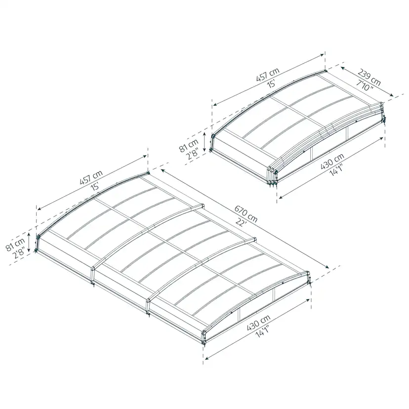 Pooltak Canopia by Palram Stockholm 4x6 m