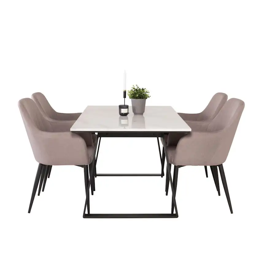 Matgrupp Venture Home Estelle Rektangulär med 4st Comfort Stolar