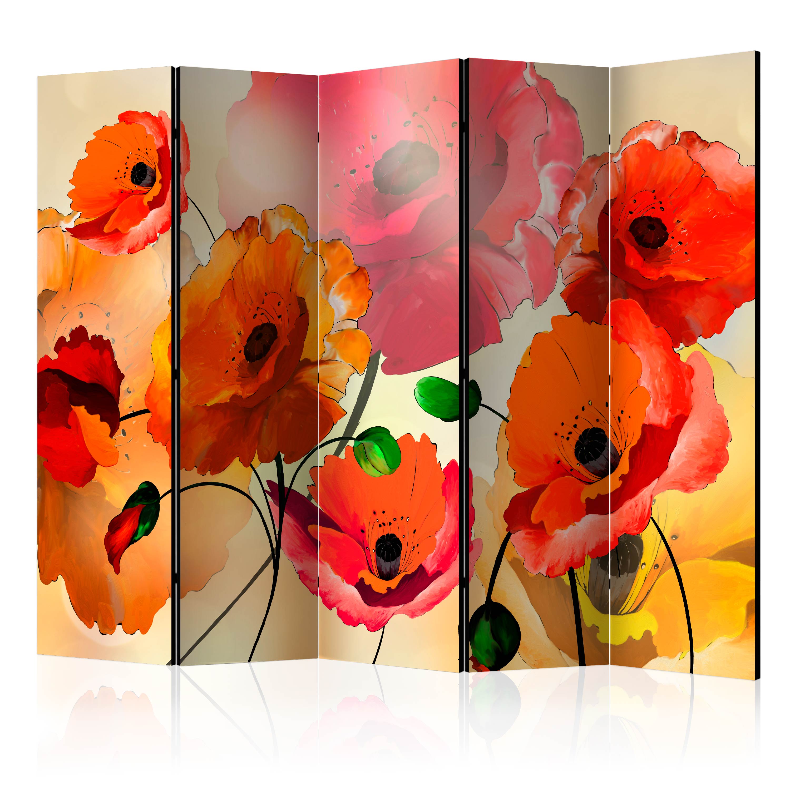 Rumsavdelare Arkiio Velvet Poppies II 225x172 cm