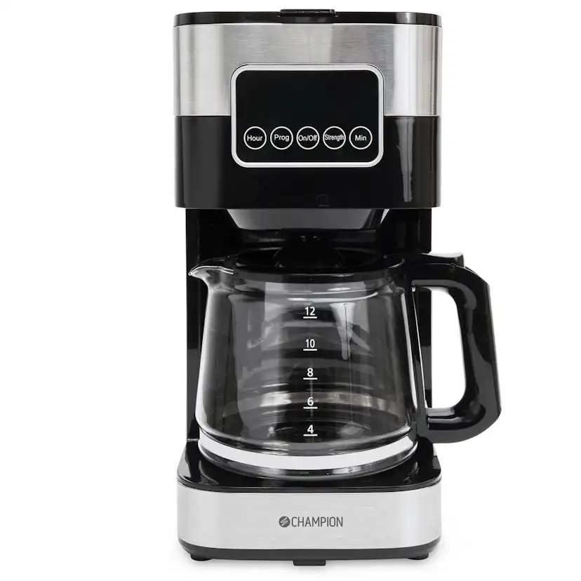 Kaffebryggare Champion Digital 12-koppar 1,5L KB400 Rostfri