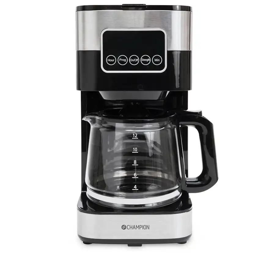 Kaffebryggare Champion Digital 12-koppar 1,5L KB400 Rostfri