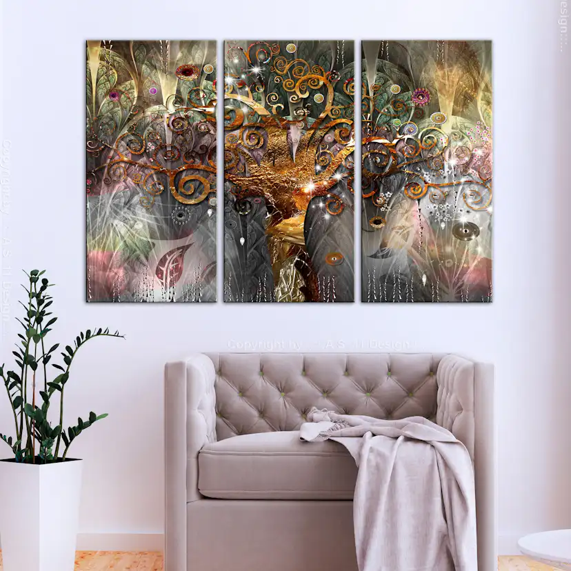 Tavla Arkiio Golden Tree 3 delar