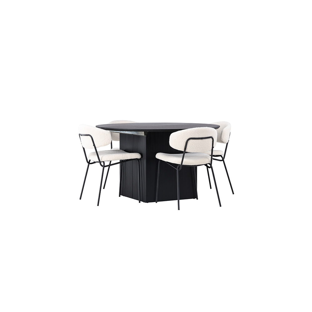 Matgrupp Venture Home Matilda med 4 Chico Stolar