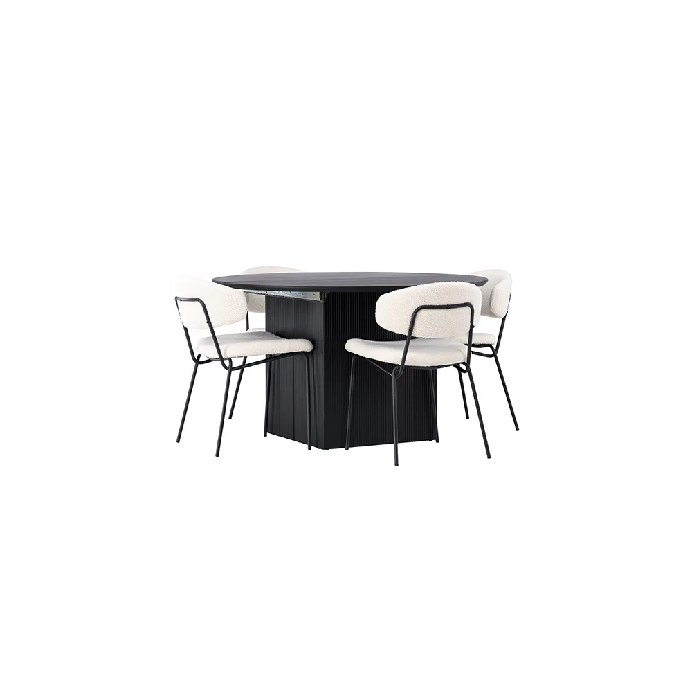Matgrupp Venture Home Matilda med 4 Chico Stolar