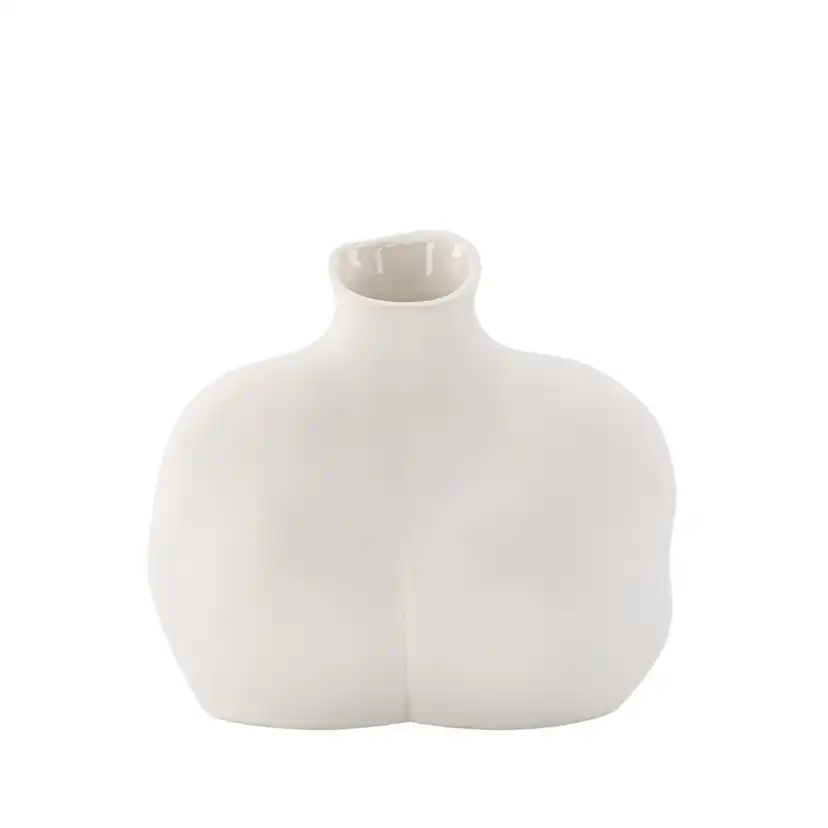 Harvey Vase - Offwhite - 17*10*15Hcm Vit