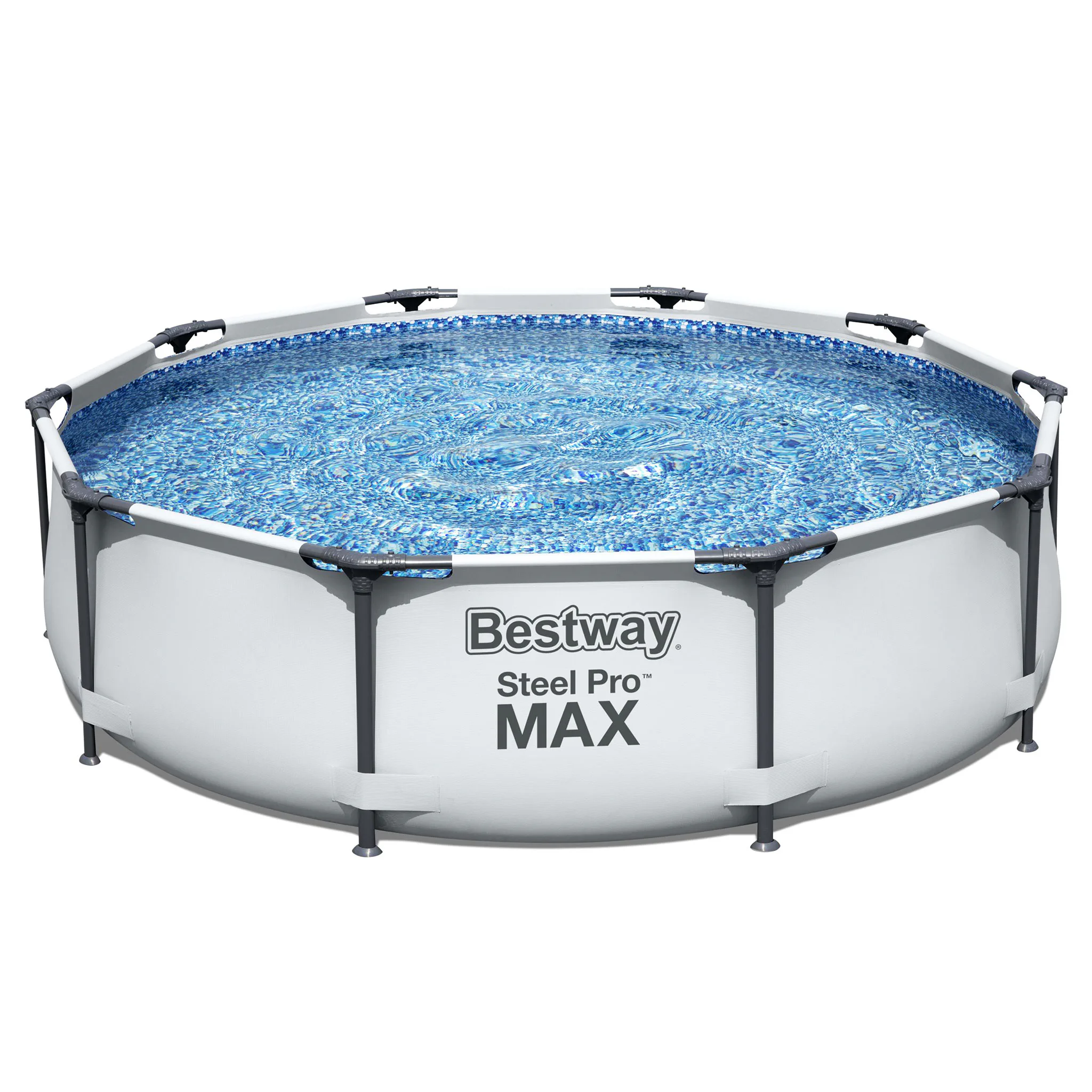 Poolpaket Bestway Steel Pro Max Ø3m Stålramspool Ovanmark med Filterpump