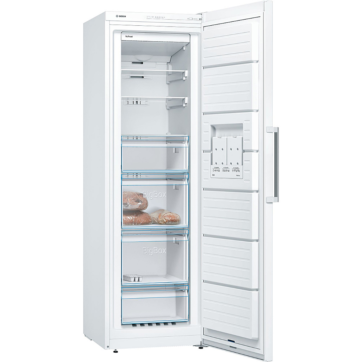 Fristående Kyl & Frys Bosch KSV36FWDP-GSN36CWEP Serie 4 Vit
