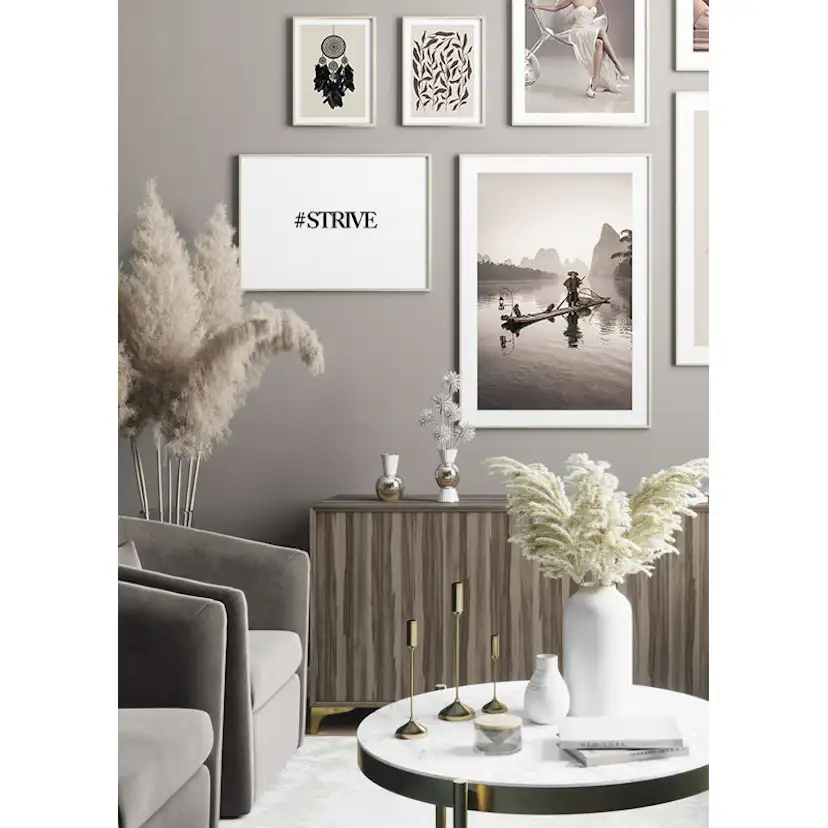 Poster Gallerix Fisherman And Birds