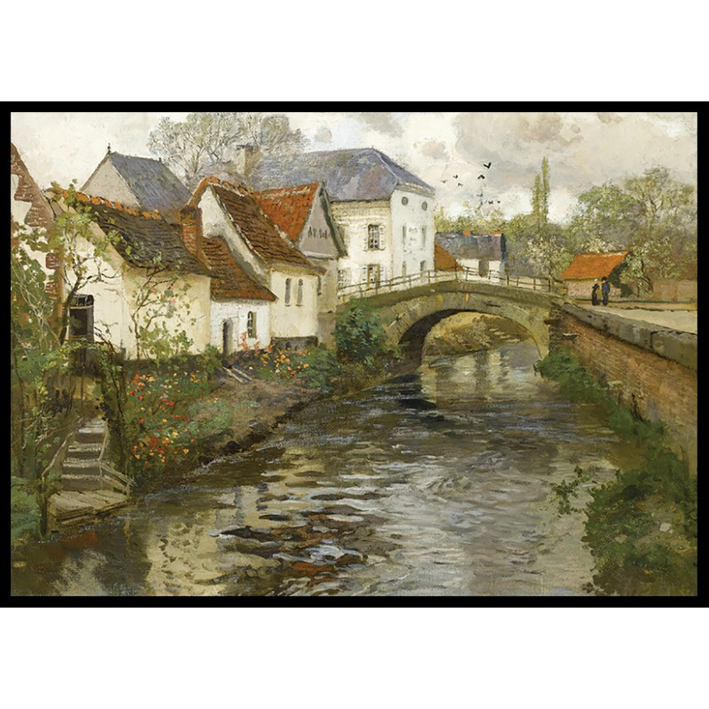 Poster Gallerix Small Town Near La Panne By Frits Thaulow