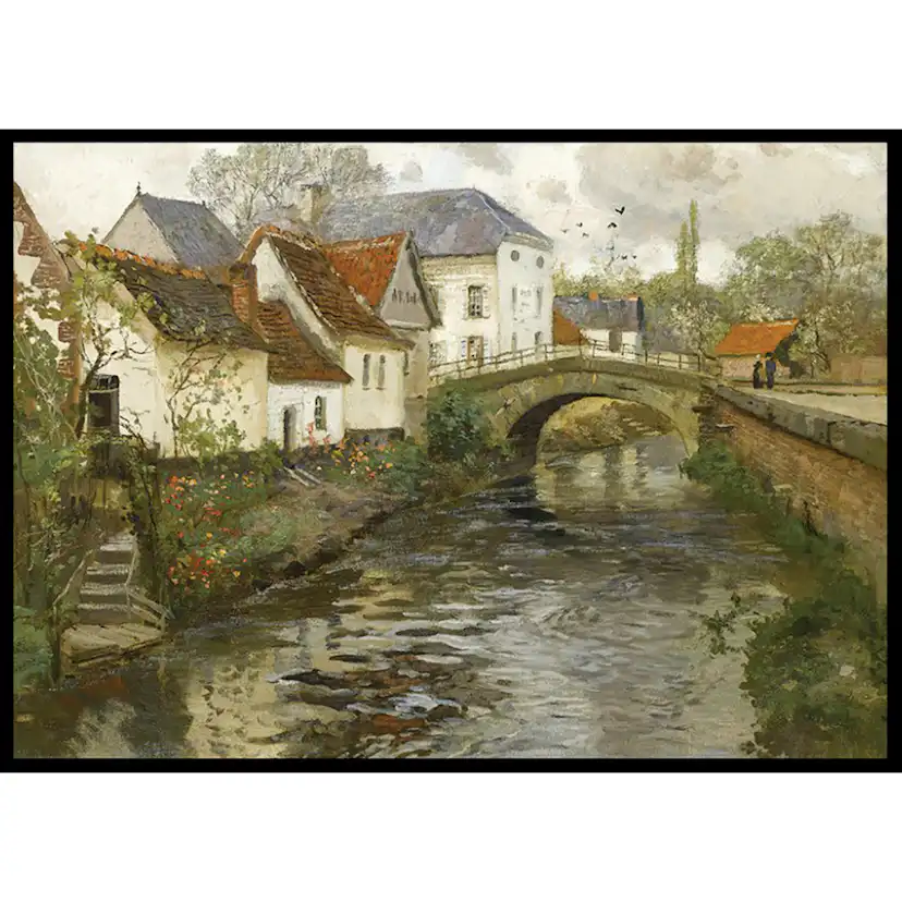 Poster Gallerix Small Town Near La Panne By Frits Thaulow
