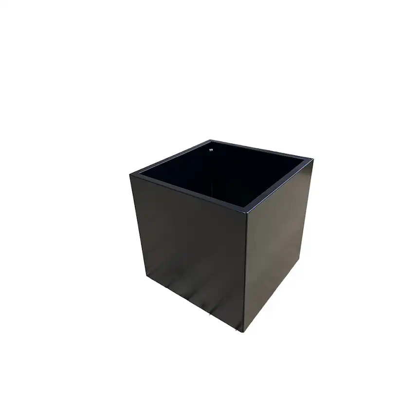 Kruka Recal Lackerad Svart 60x60x60 cm