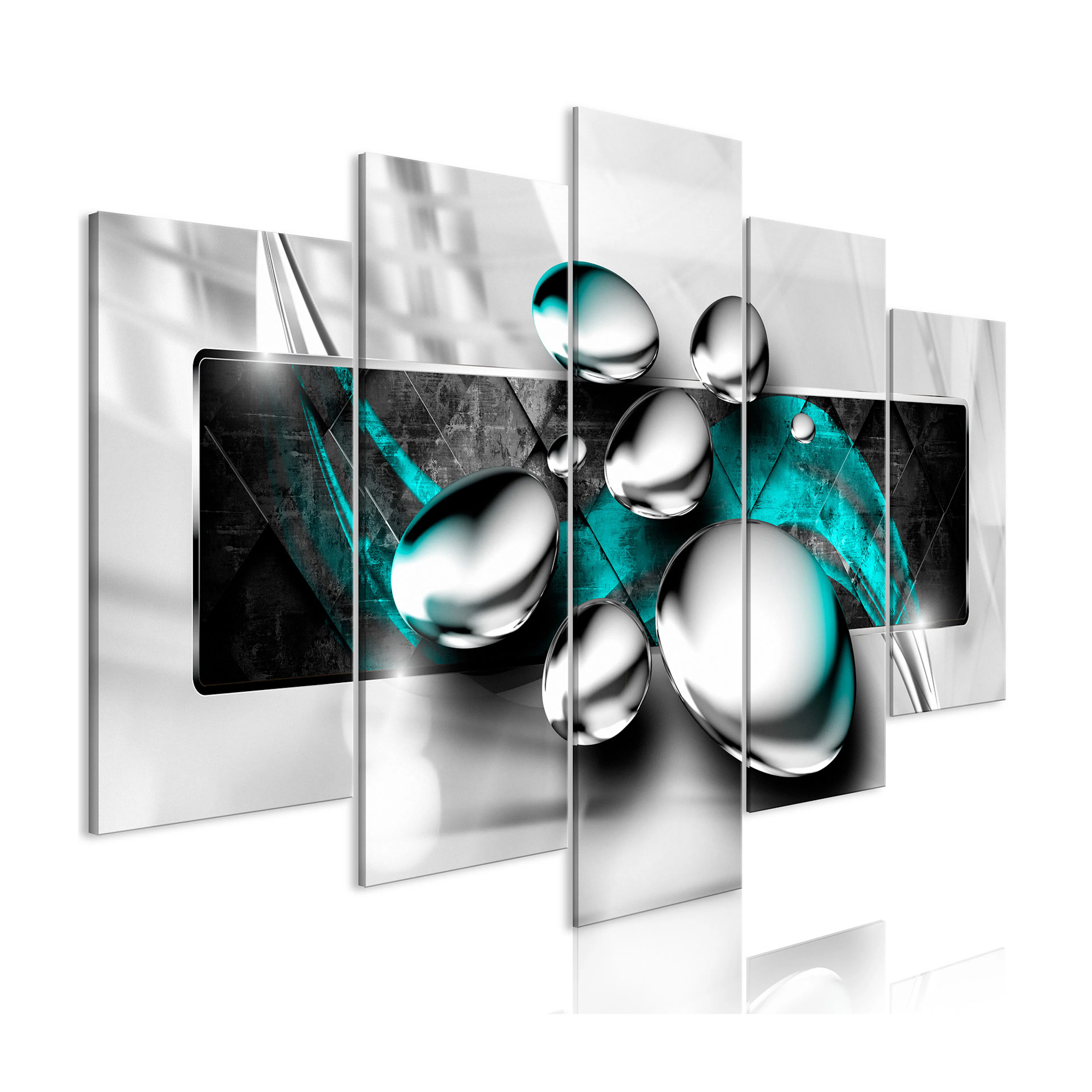 Tavla Arkiio Shiny Stones Wide Turquoise 5 delar