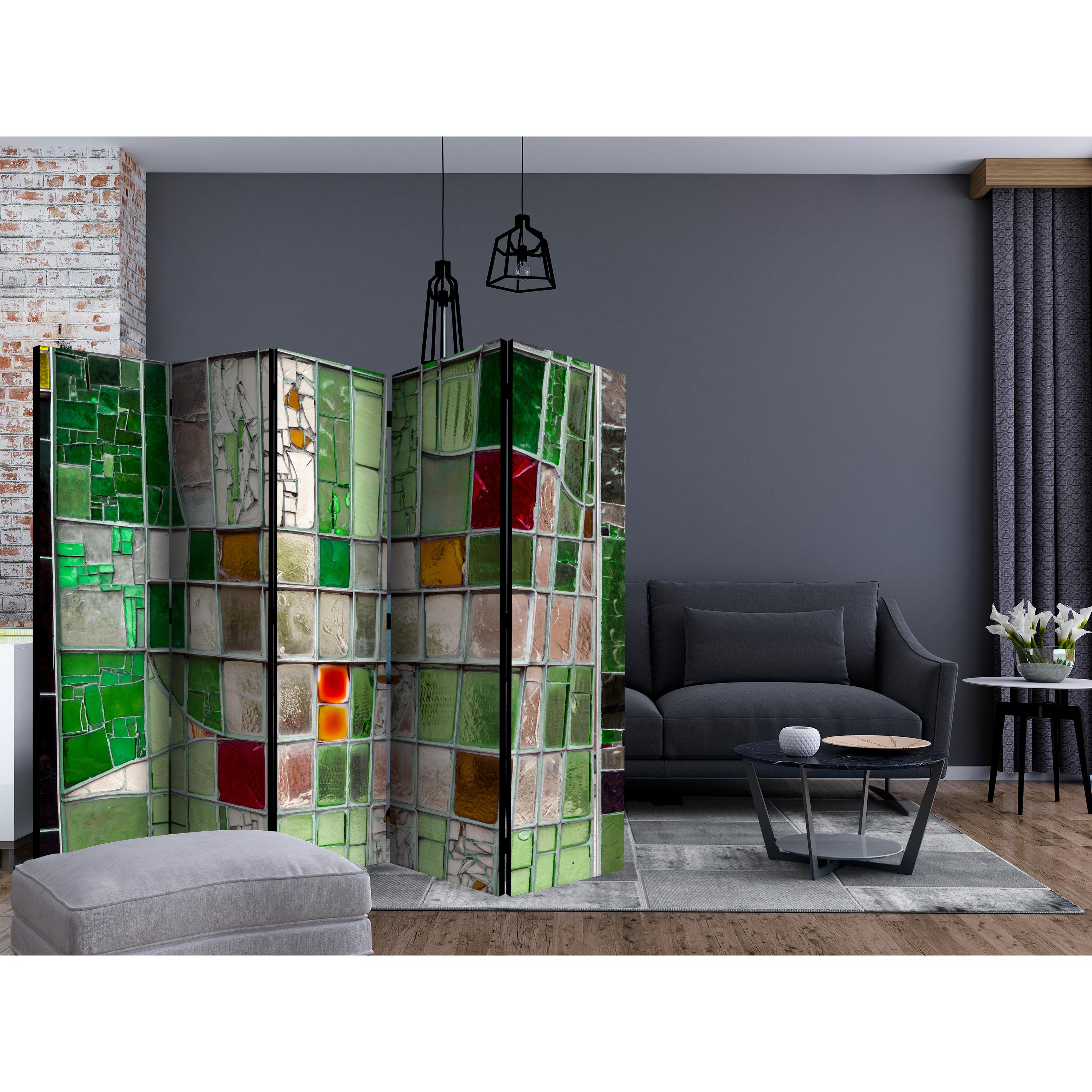 Rumsavdelare Arkiio Emerald Stained Glass II 225x172 cm