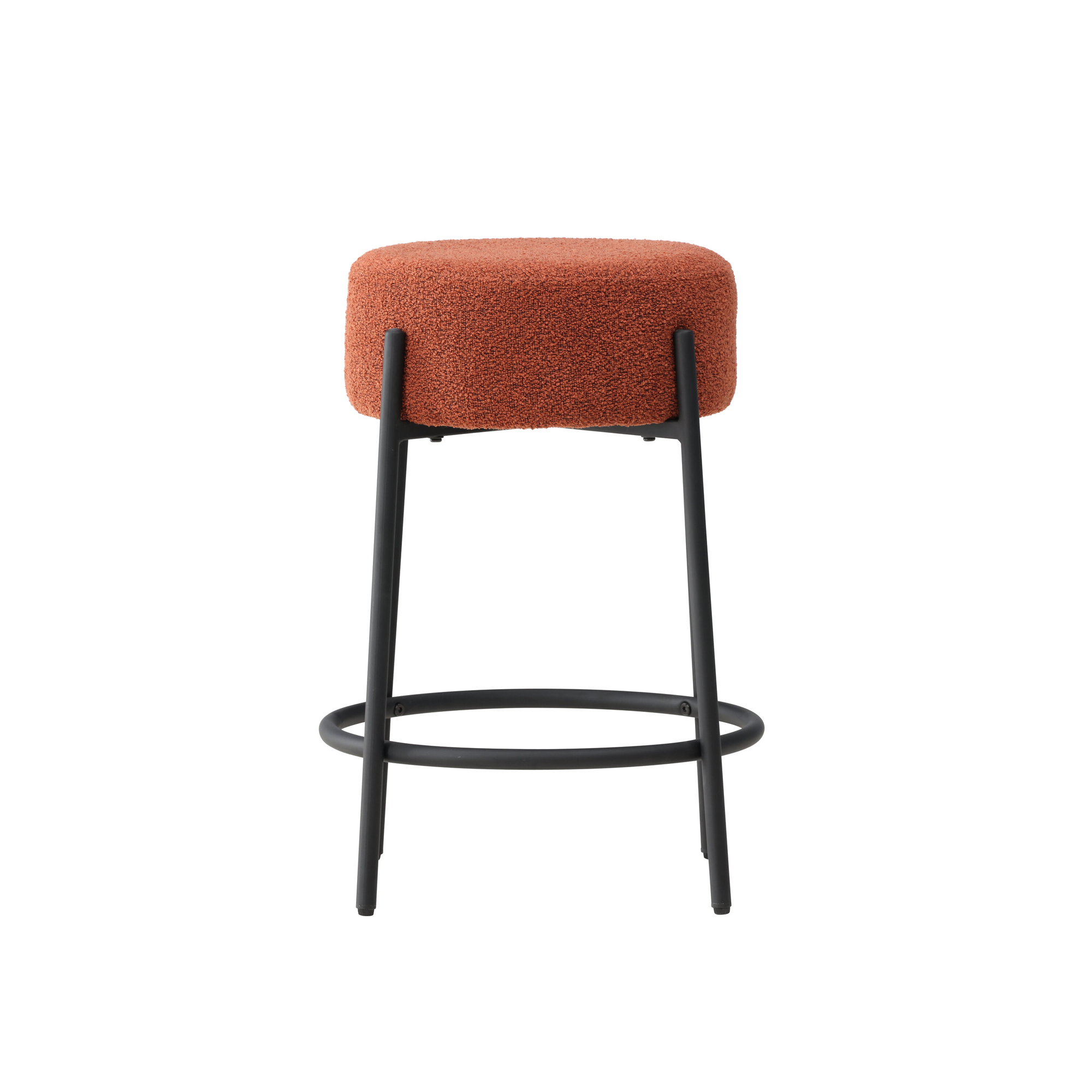 Tucson Bar Chair - Black Legs / Roasty Boucle Barstol Venture Home Tucson