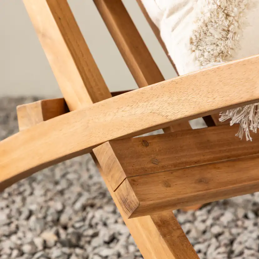 Loungestol Utomhus Venture Home Kenya Trädgårdsfåtölj Teak