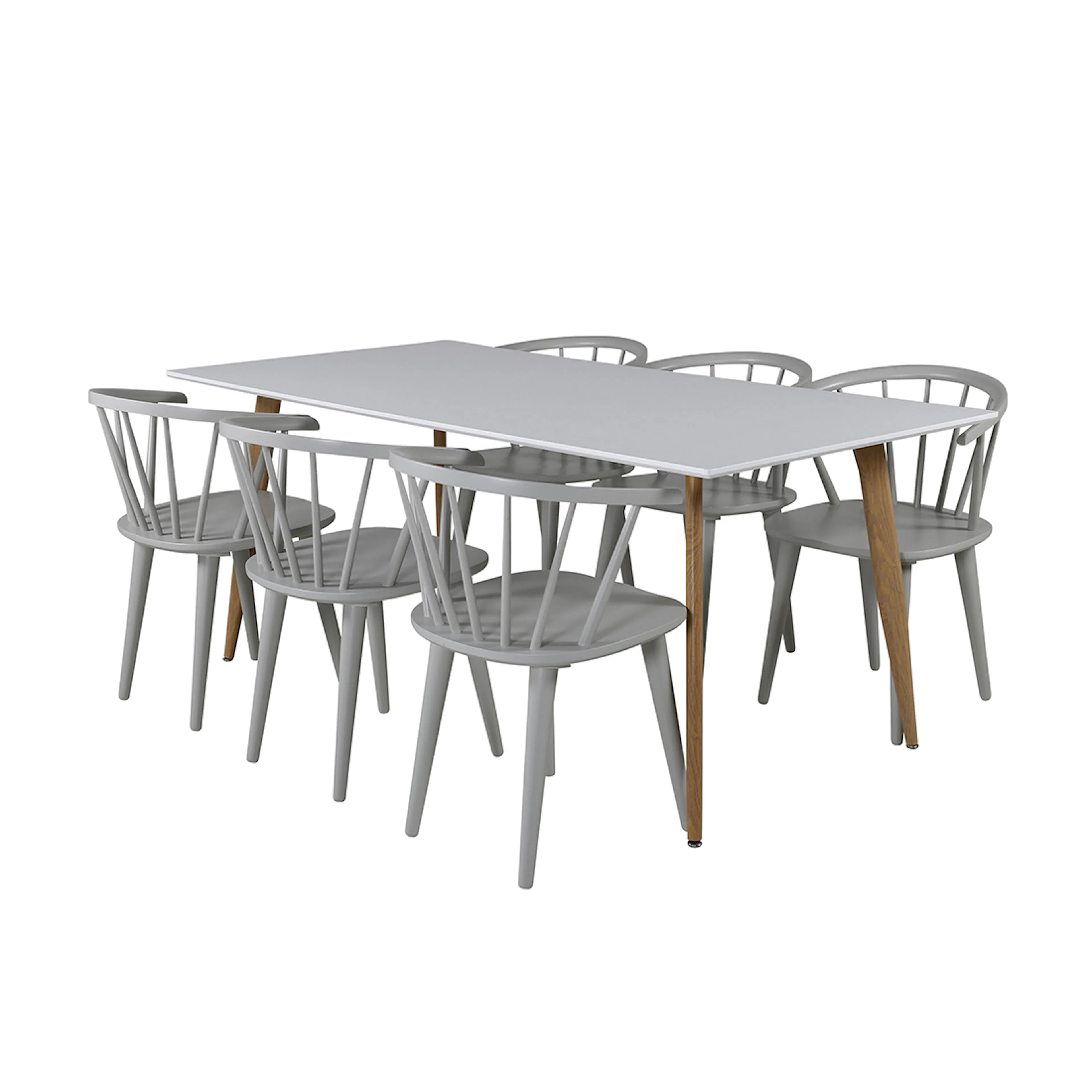 Matgrupp Venture Home Polar Ø100 cm med 6st Bobby Matstolar