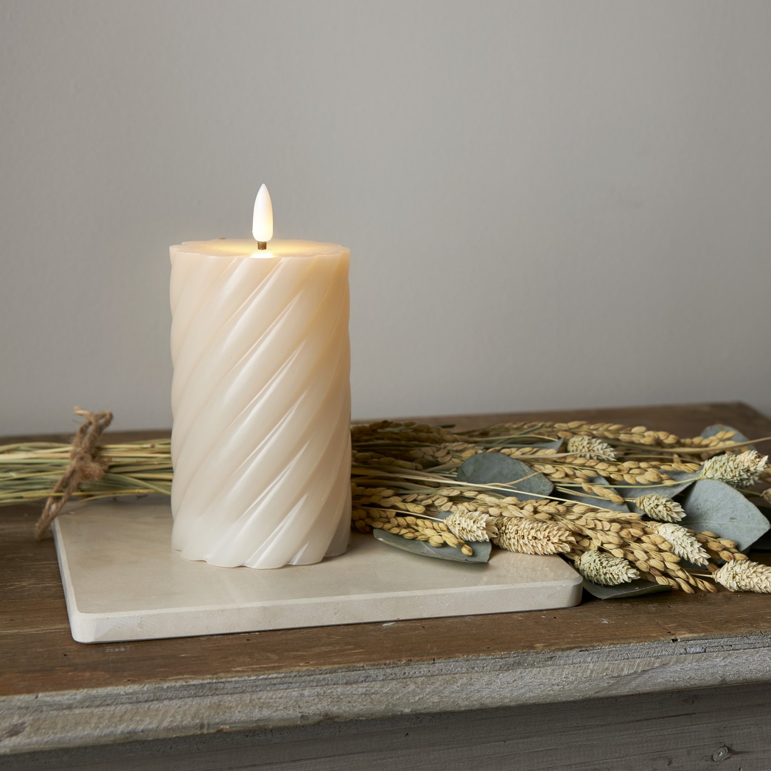 Blockljus Star Trading Flamme Swirl LED
