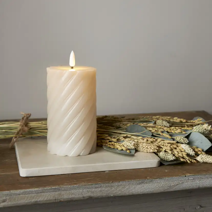 Blockljus Star Trading Flamme Swirl LED