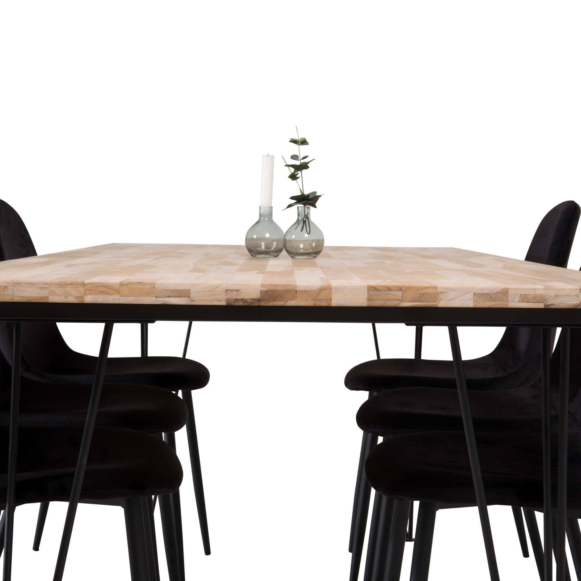 Matgrupp Venture Home Bim med 6 Pobbie Stolar Sammet