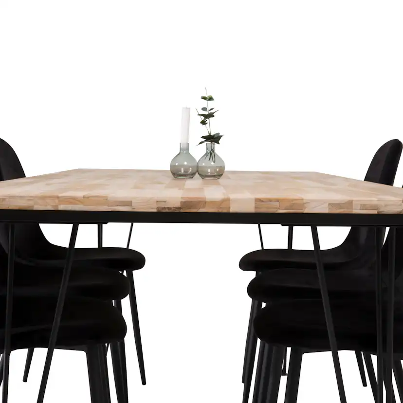 Matgrupp Venture Home Bim med 6 Pobbie Stolar Sammet