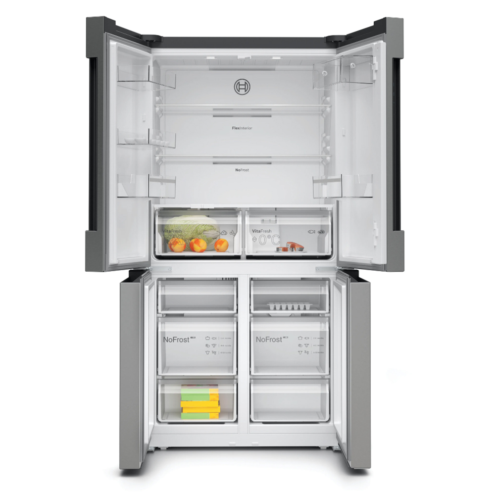 Kyl & Frys Bosch Side by Side Serie 4 KFN96VPEA French Door Silver