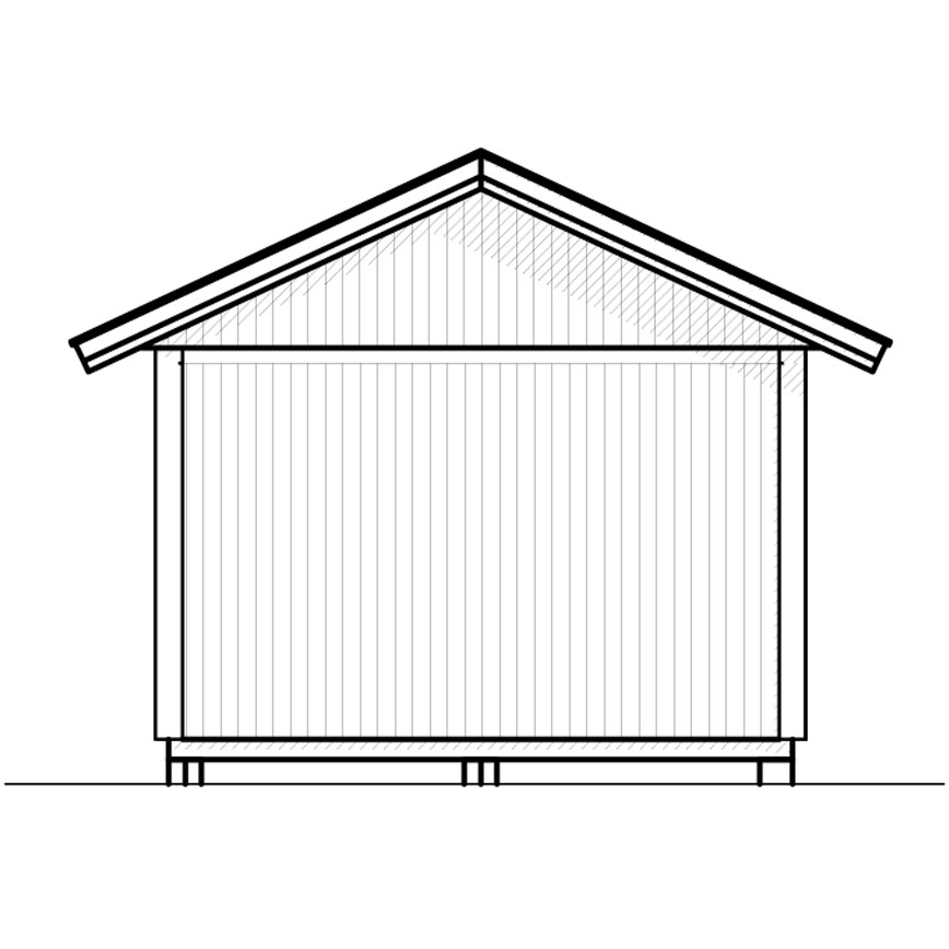 Attefallshus Vibostugan Njuta 20-1 19,6 m² Trähus