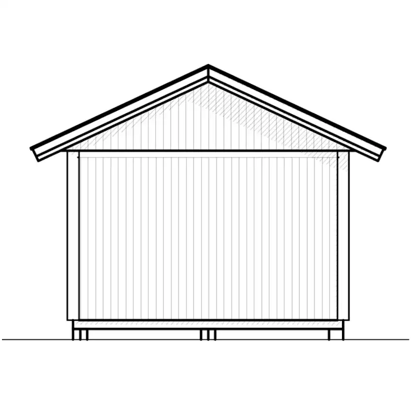 Attefallshus Vibostugan Njuta 20-1 19,6 m² Trähus