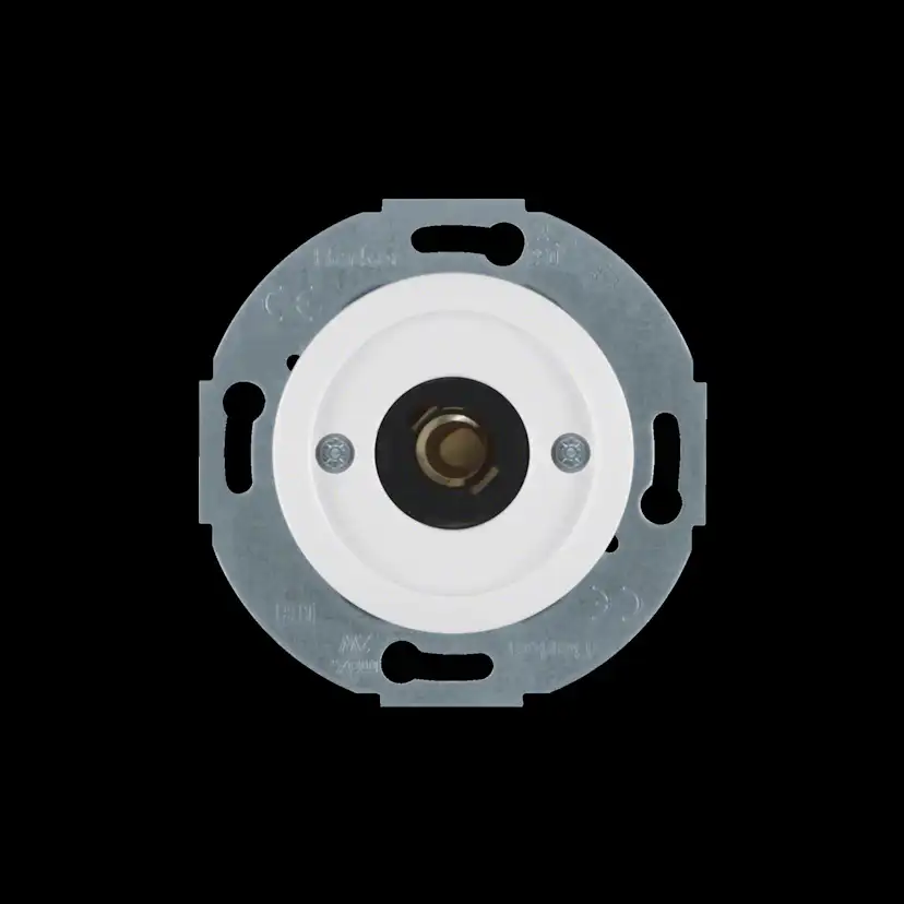 Tryckknapp Hager 1-polig Insats utan Klor Återfjädrande för Signallampa E10 2 A 2 W Serie 1930