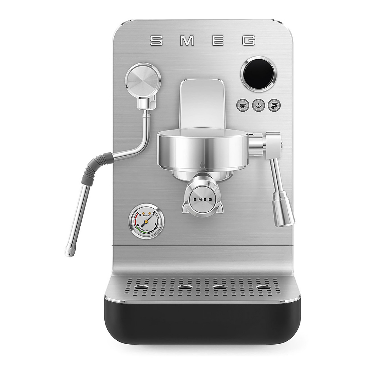 Espressomaskin Smeg EMC02BLMEU Minipro Manuell Svart med Mjölkskummare