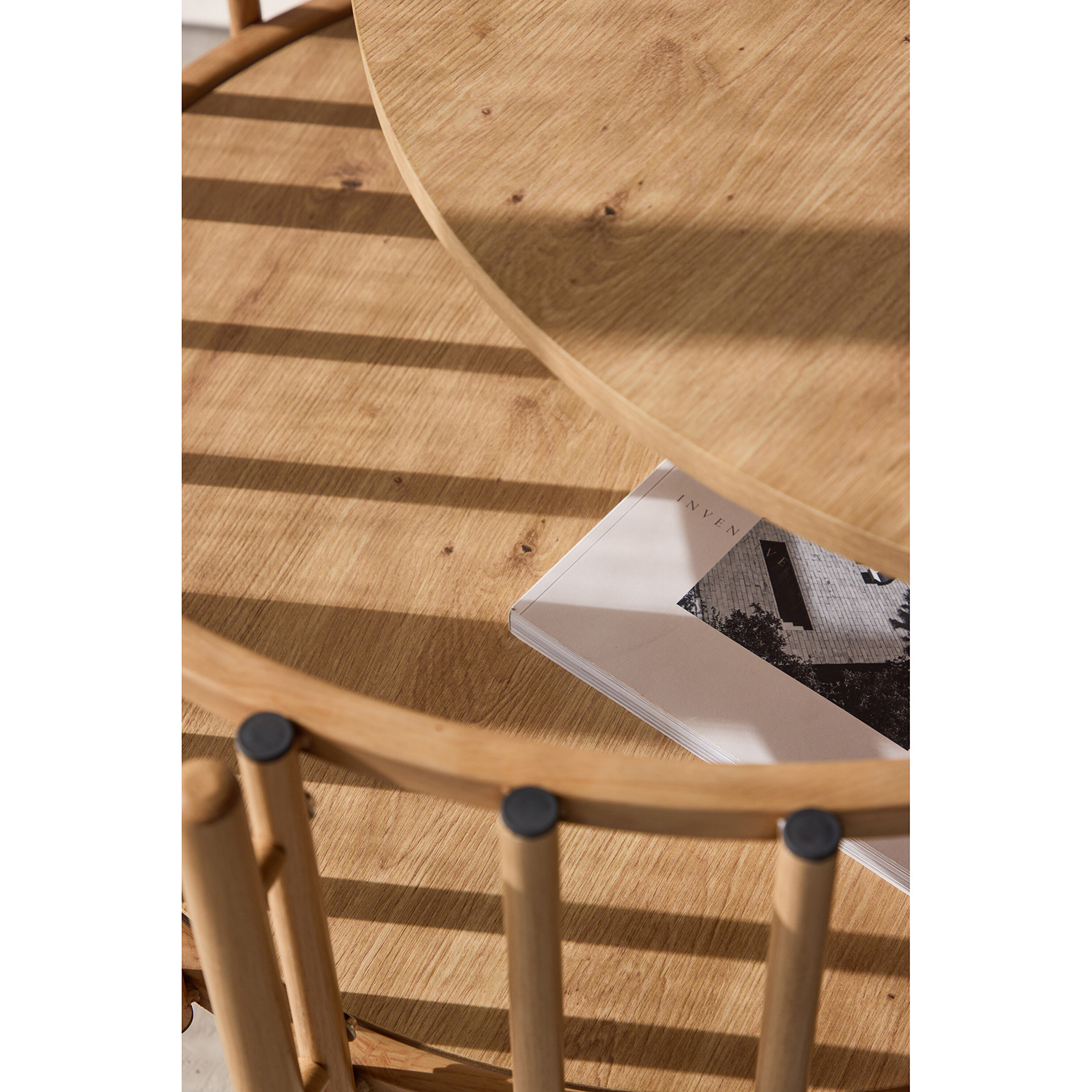 Soffbord Venture Home Rubbo Ø80x50 cm med Förvaring